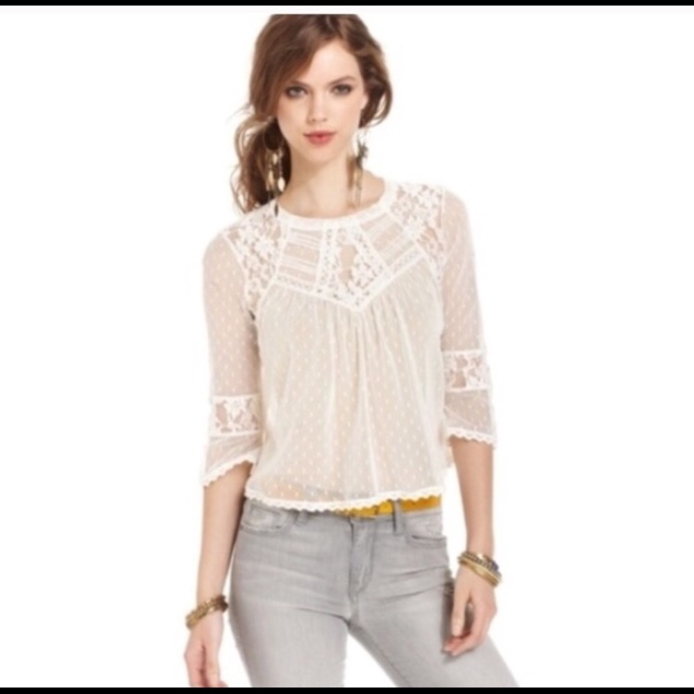 Free People lace top